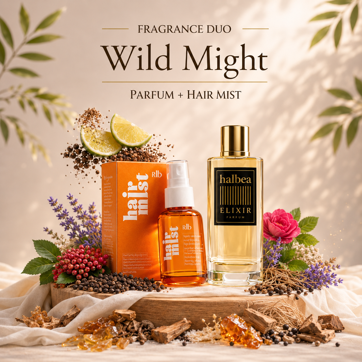 Wild Might Bundle – Haarparfum & Elixir Duft kombiniert (2 Produkte)