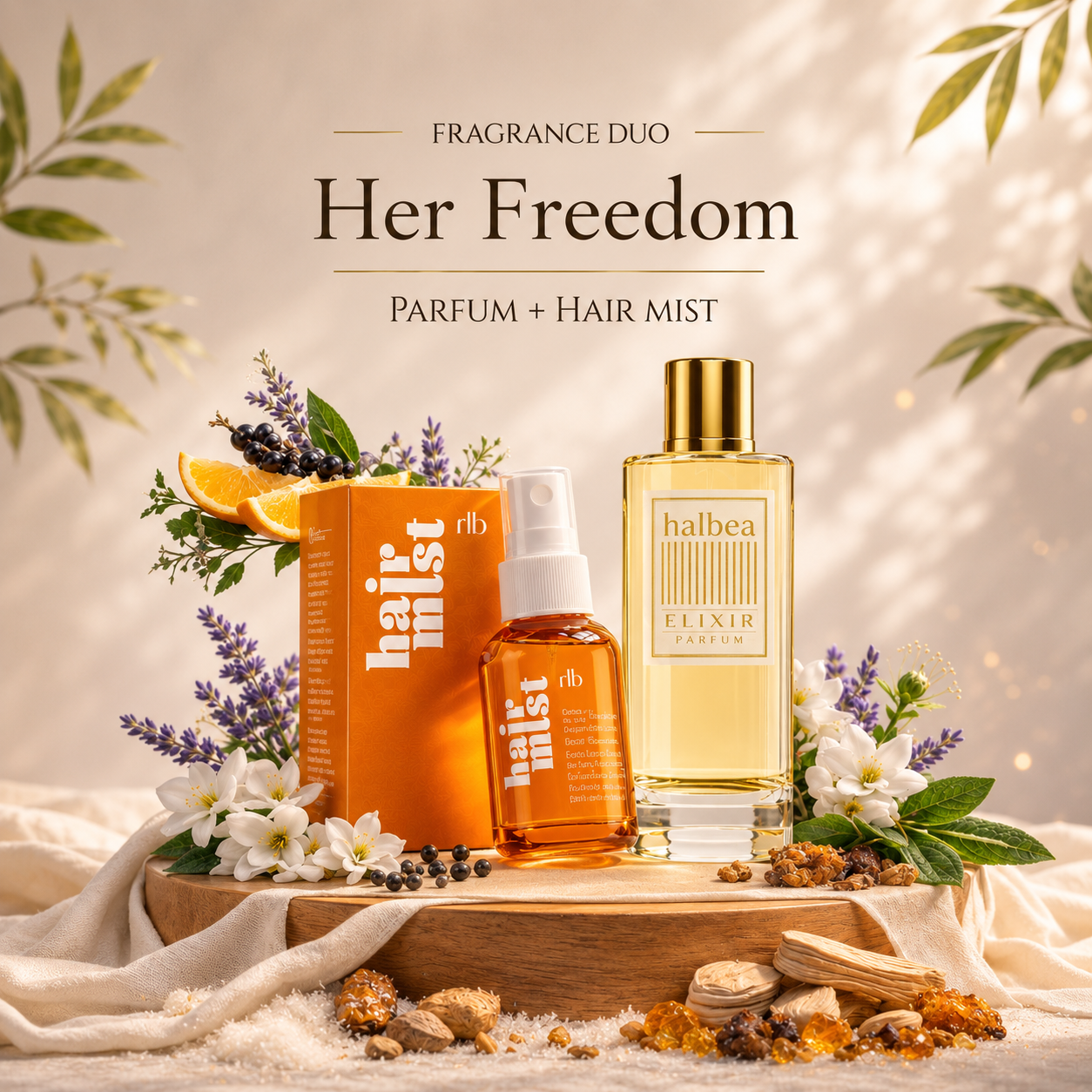 Her Freedom Bundle – Haarparfum & Elixir Duft kombiniert (2 Produkte)