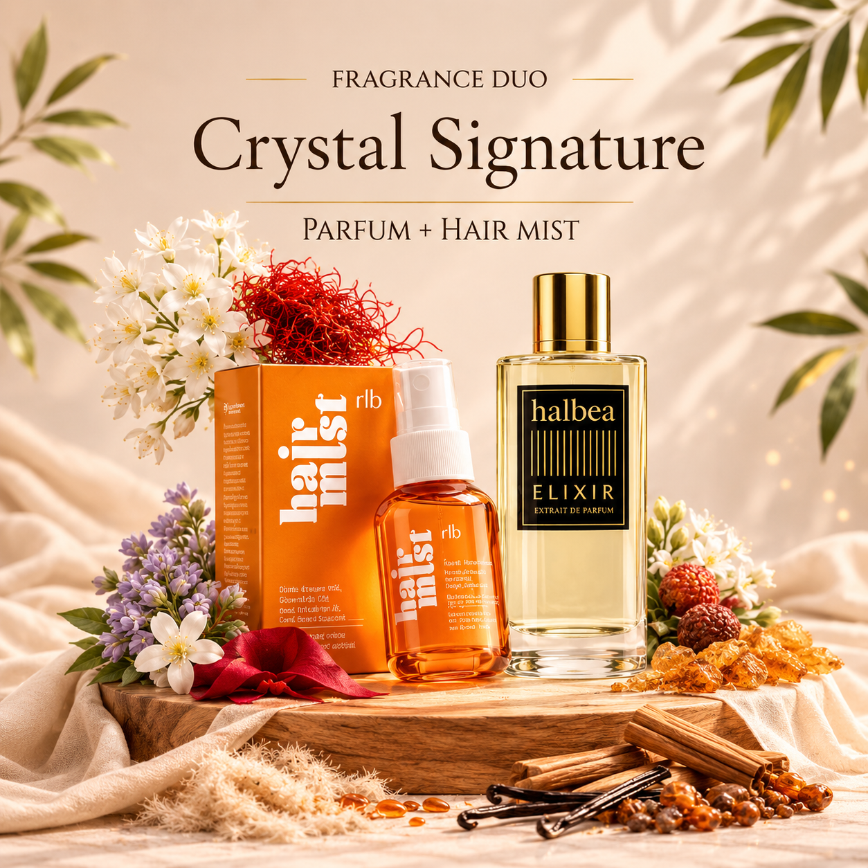 Crystal Signature Bundle – Haarparfum & Elixir Duft kombiniert (2 Produkte)