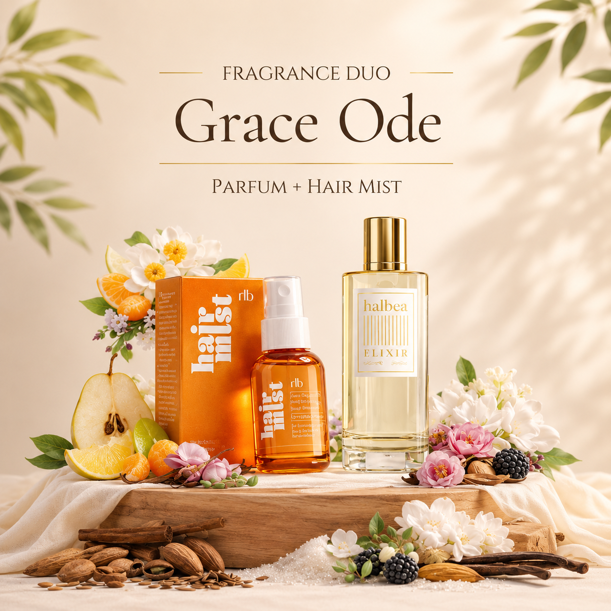 Grace Ode Bundle – Haarparfum & Elixir Duft kombiniert (2 Produkte)