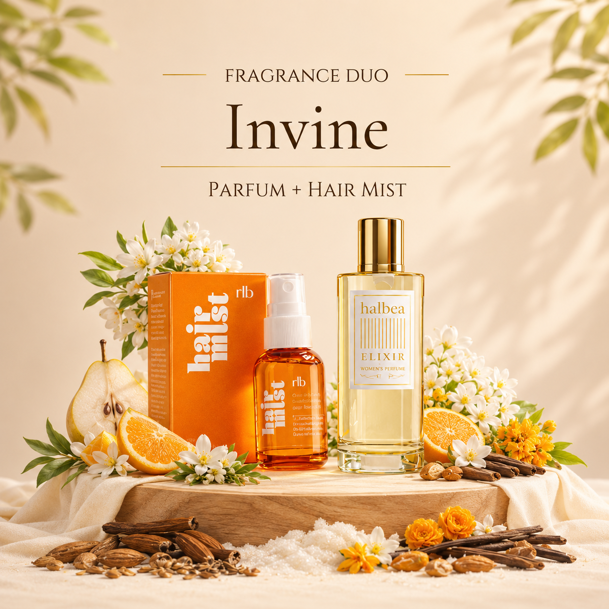Invine Bundle – Haarparfum & Elixir Duft kombiniert (2 Produkte)