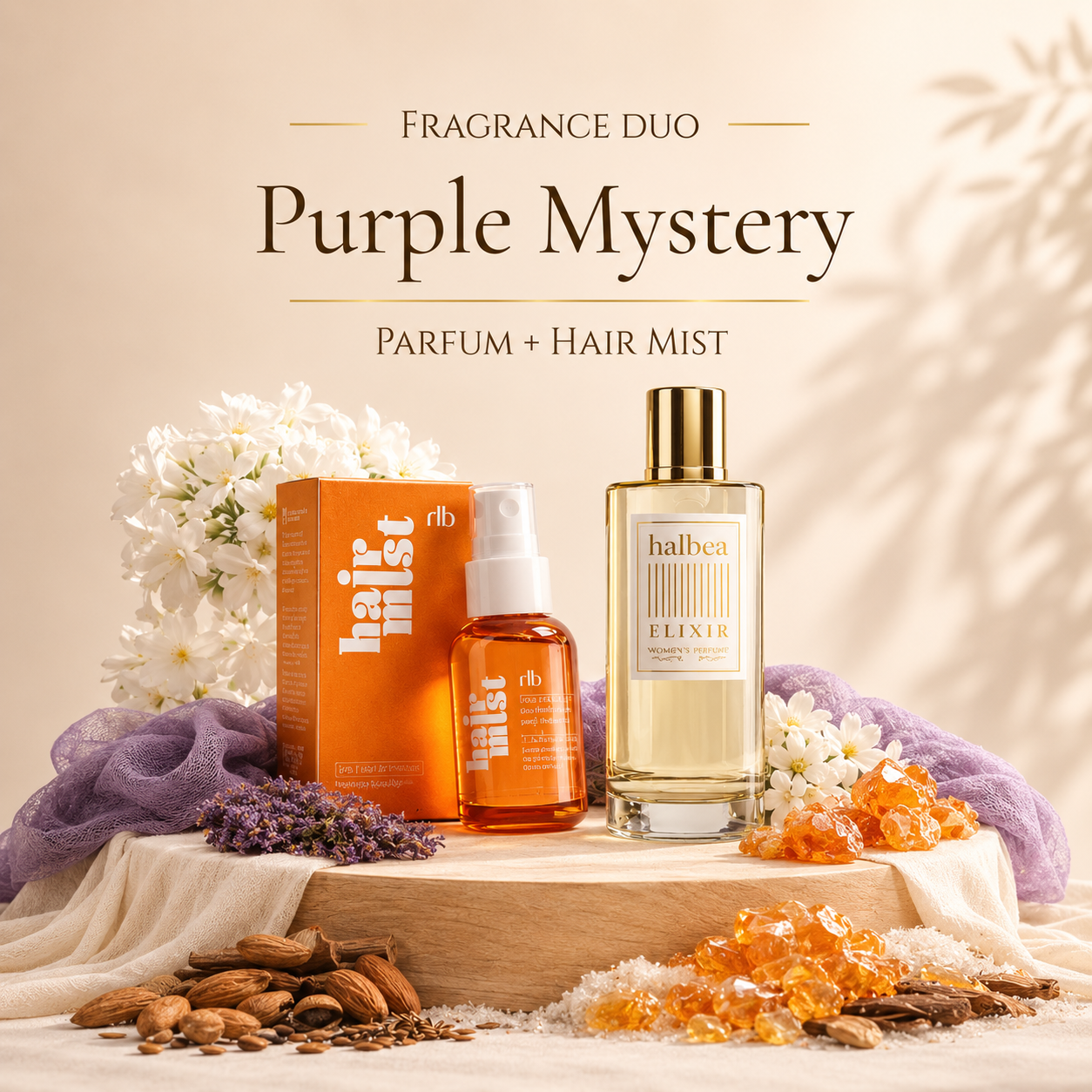 Purple Mystery Bundle – Haarparfum & Elixir Duft kombiniert (2 Produkte)