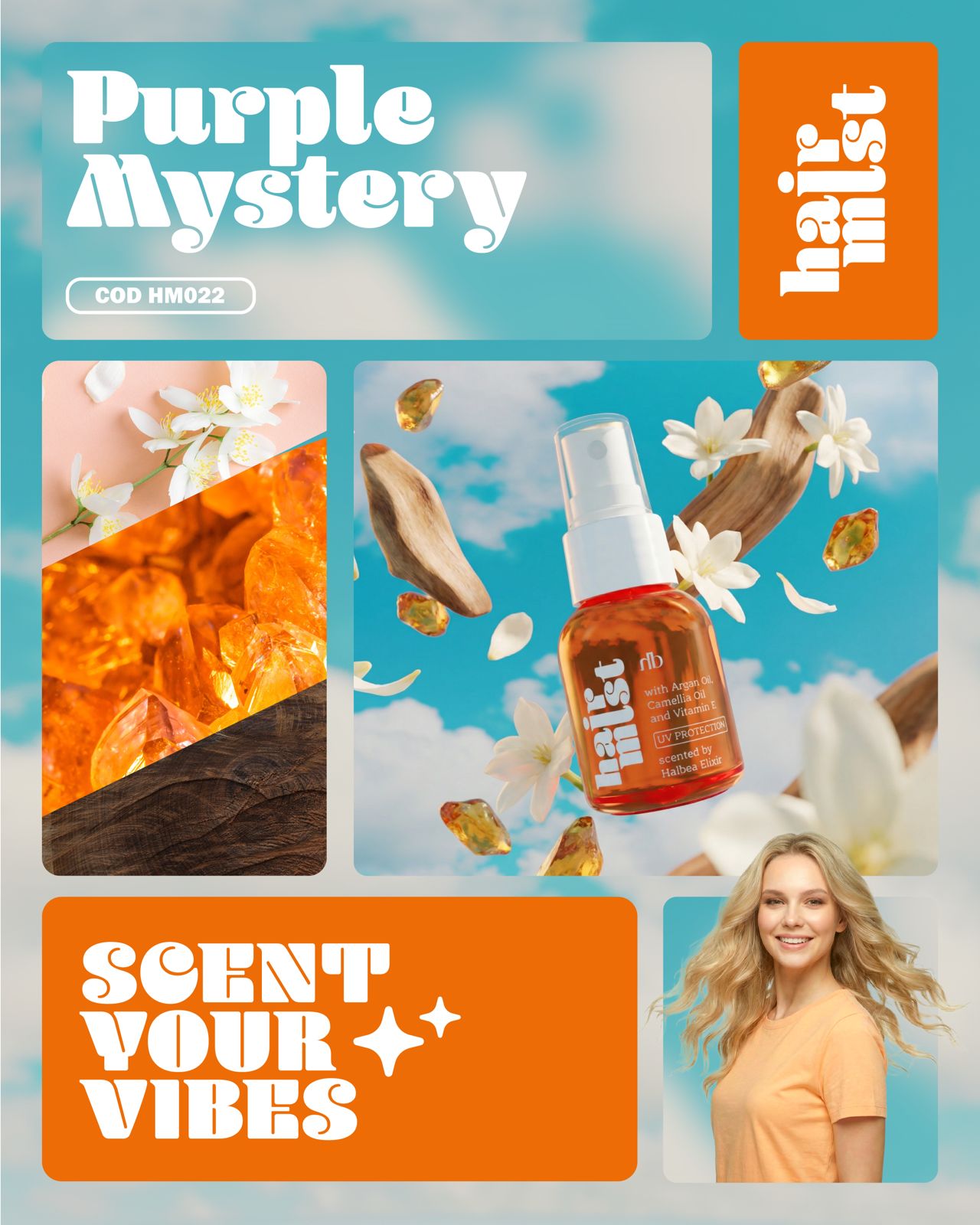 Purple Mystery 22 – Elegantes Haarparfum mit floraler Tiefe