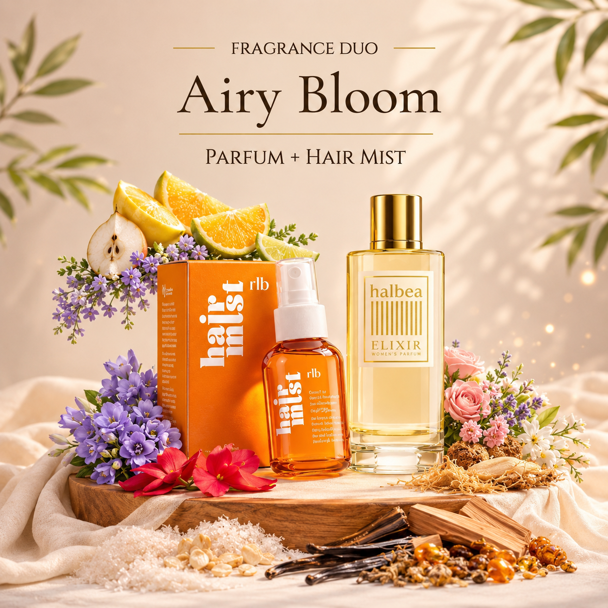Airy Bloom Bundle – Haarparfum & Elixir Duft kombiniert (2 Produkte)