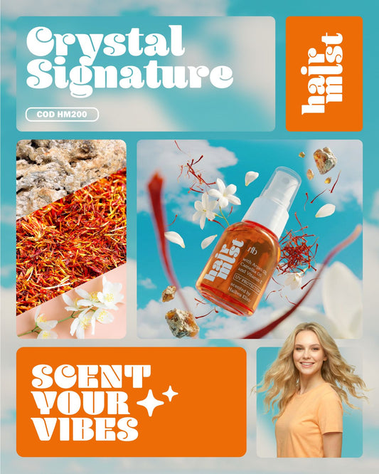 Crystal Signature 200 – Luxuriöses Haarparfum mit Safran & Amberwood