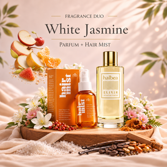 White Jasmine Bundle – Haarparfum & Elixir Duft kombiniert (2 Produkte)