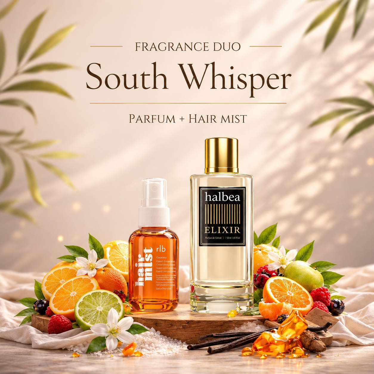 South’s Whisper Bundle – Haarparfum & Elixir Duft kombiniert (2 Produkte)