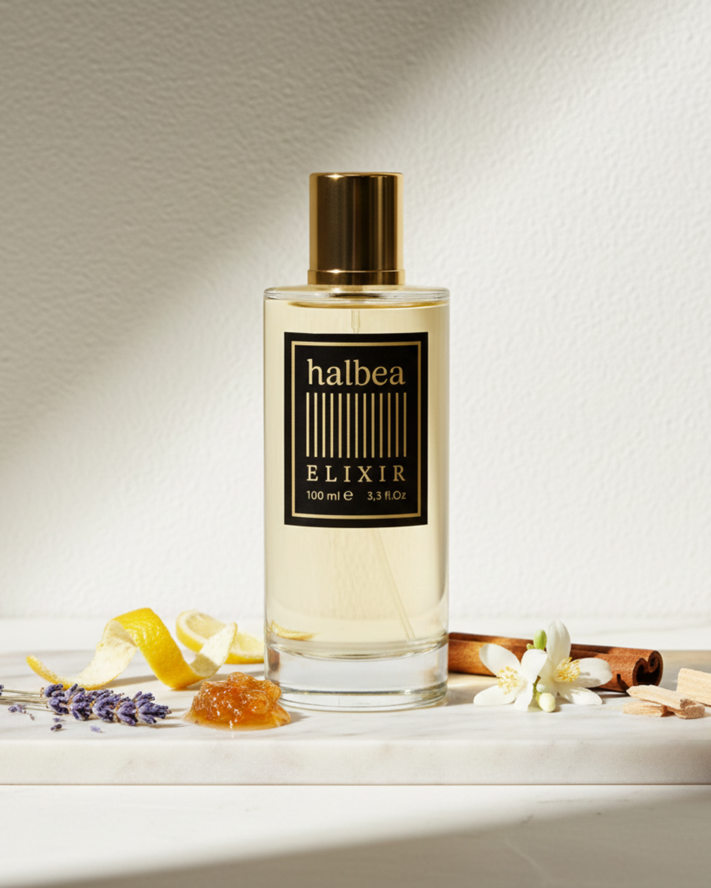 Halbea 250 Elixir – Parfum unisexe chaud et épicé | Tabac, vanille, miel | Intense et élégant
