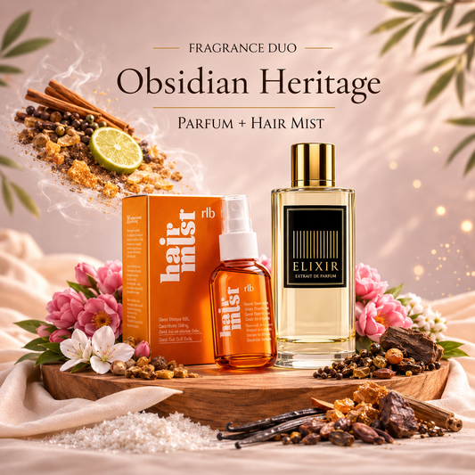 Obsidian Heritage Bundle – Haarparfum & Elixir Duft kombiniert (2 Produkte)