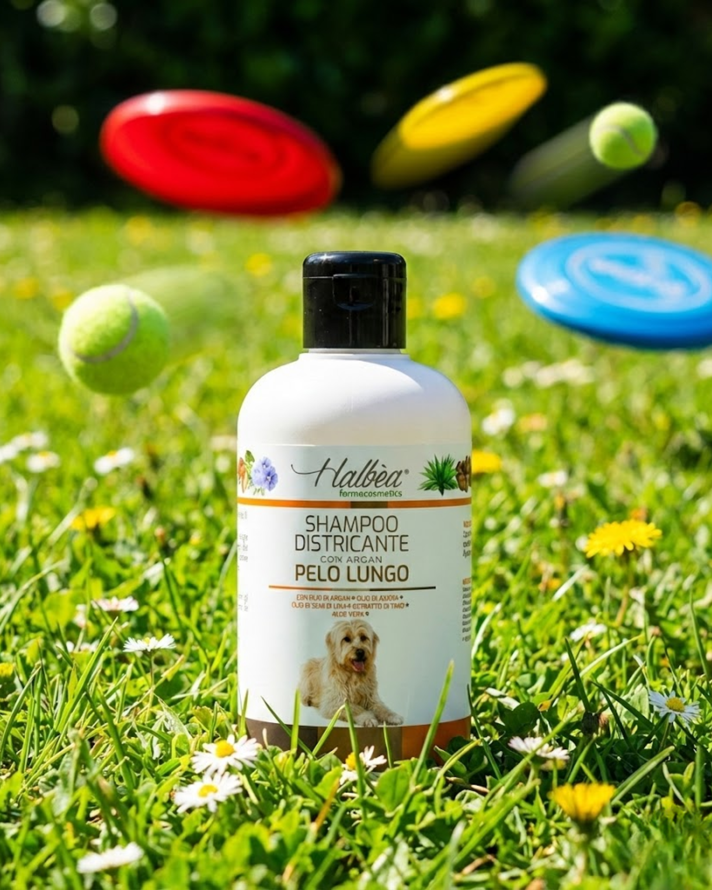 Shampoing démêlant pour chiens à poils longs à l'huile d'argan 500 ml